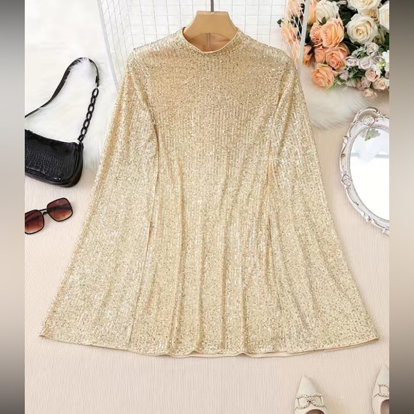 Luxe party formal sequins dress - Picture 5 of 6